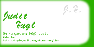judit hugl business card